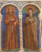 GIOTTO di Bondone Saint Francis and Saint Clare Sweden oil painting artist